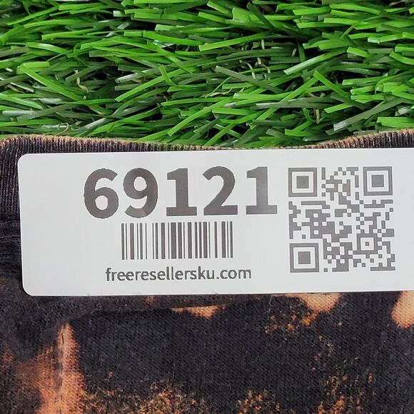 Cross-Colours Crop-Top Shirt Womens Medium 19x20 Bleached - Picture 8 of 12